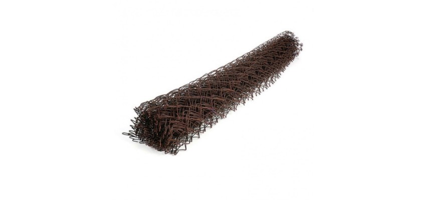 Сетка Рабица 1,8х10 м  с ПВХ покрытием ( коричневая ) производство РБ